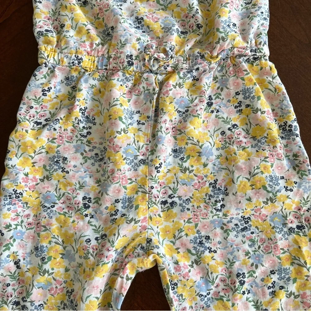Old Navy | Floral Jumpsuit with Yellow and Blue Accents - Picture 3 of 5